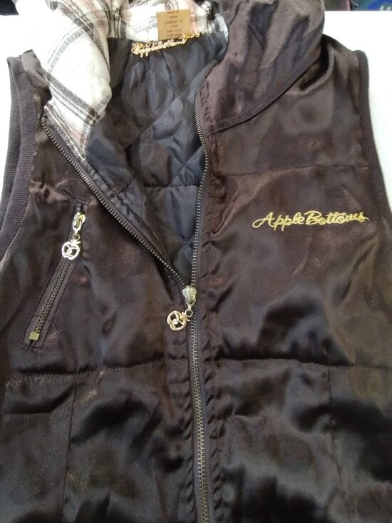 Apple Bottoms Hooded Belted Romper Brown Quilted Bling Size 5/6 - Picture 5 of 16